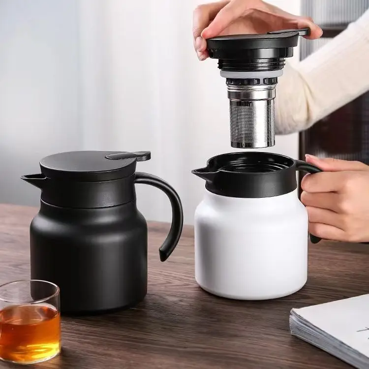 

Elegant and minimalist tea filled tea brewing special insulated kettle, 304 stainless steel health pot, small steaming pot