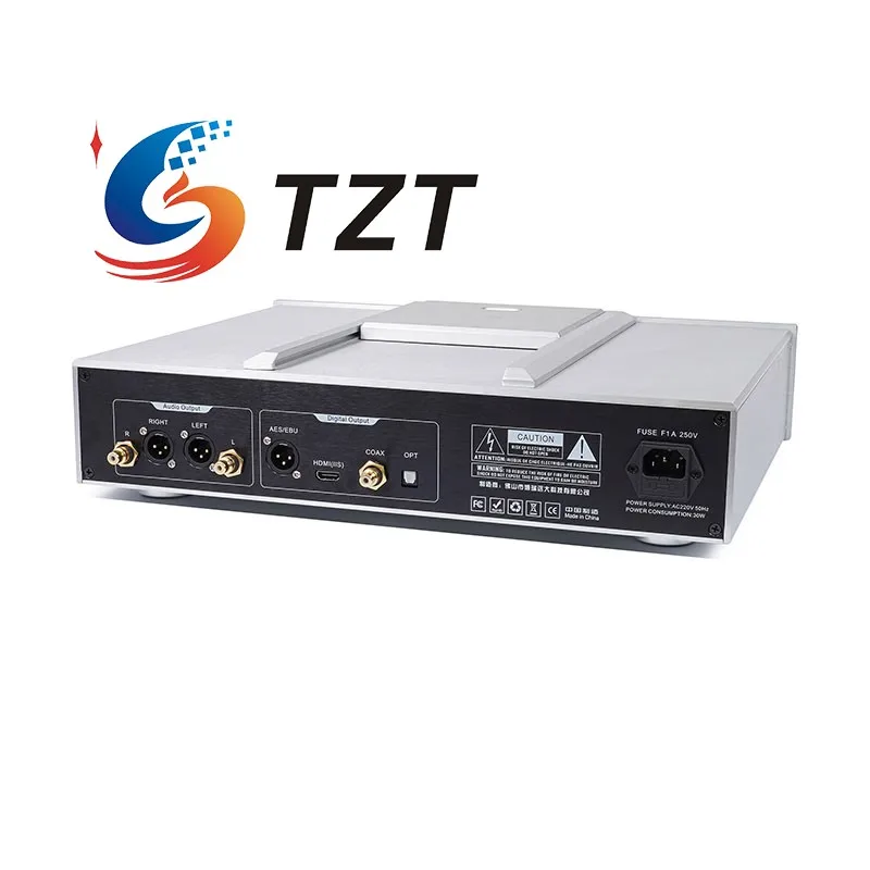 TZT BRZHIFI CD100 CD Player Balanced Output Audio Player Decoding Digital Turntable High Quality Servo System for Philips