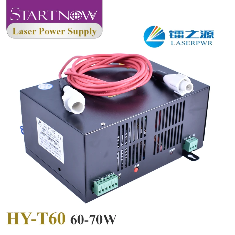 HY-T50 HY-T60 CO2 Generator 50W CO2 Laser Tube Power Supply Wood Engrave Machine Accessories Safe and Reliable High Quality 60W