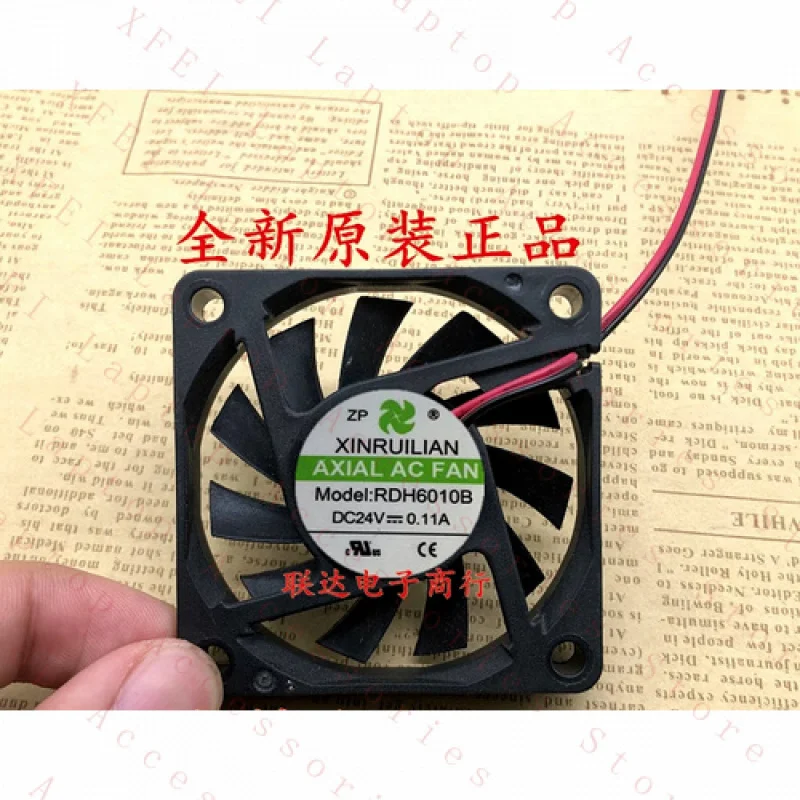 F For RUILIAN RDH6010B DC24V 0.11A 2-wire inverter cooling fan