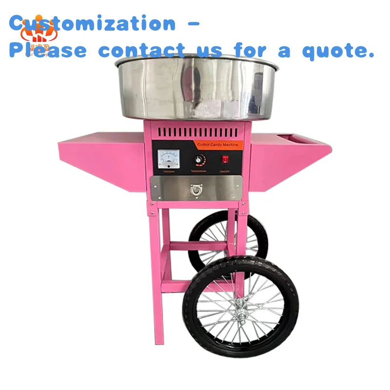 custom.Snack Cart Stall Cotton Candy Stainless Steel Portable Multi-functional Mobile Stall Night Market Mobile Food Truck