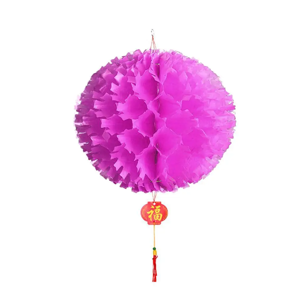 Lanterne di carta colorate decorate per il Festival di primavera per la decorazione del capodanno cinese 2024 appendere la lanterna impermeabile del Festival U3g2