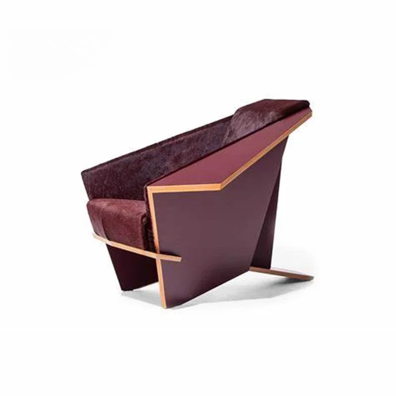 Italian design special-shaped origami chair armchair model room villa hotel creative living room leisure chair
