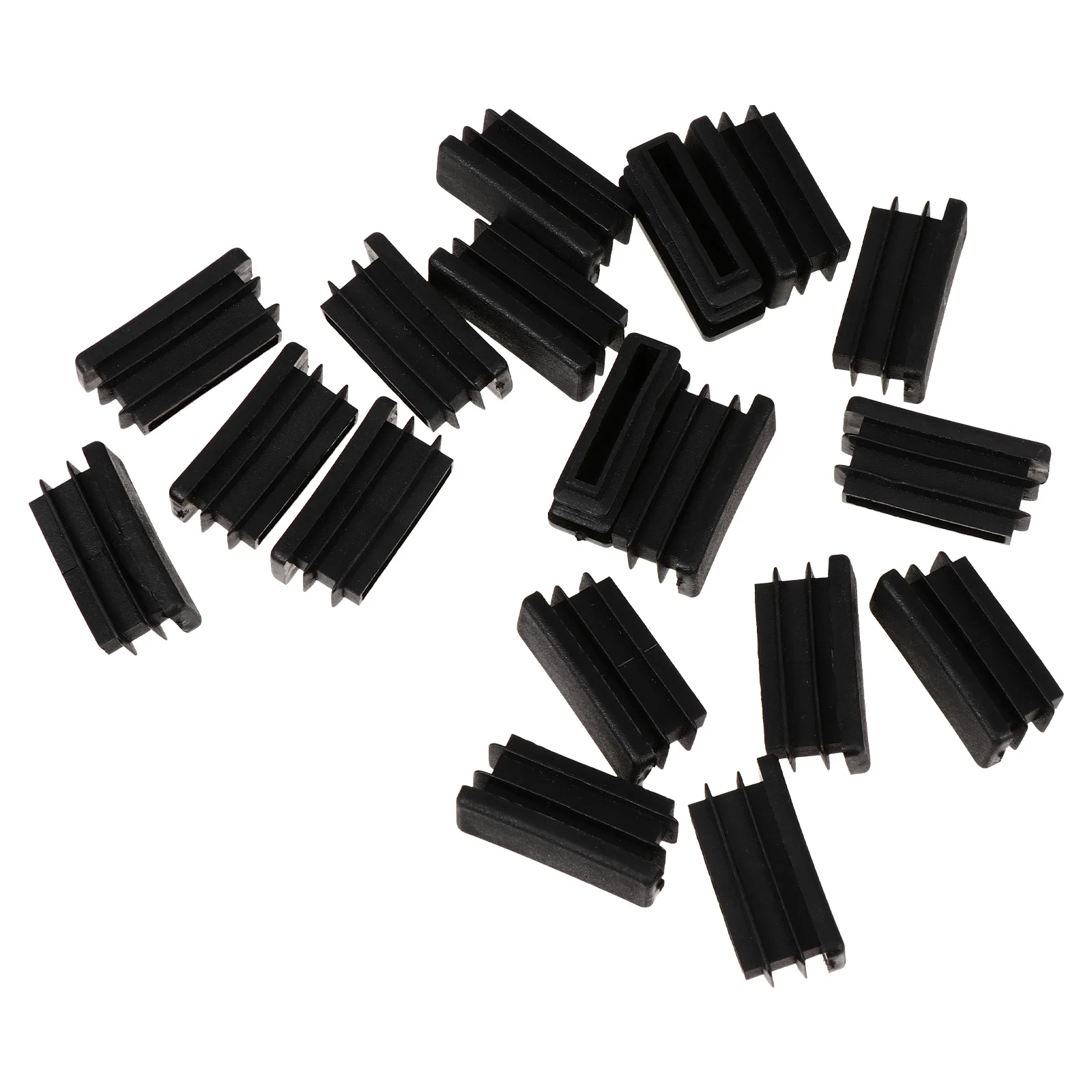 

100pcs Square Furniture Leg Black Pvc Tube Bung End Cap Chair Glide Insert Plastic Plug For Table Chair Legs Finishing Plug