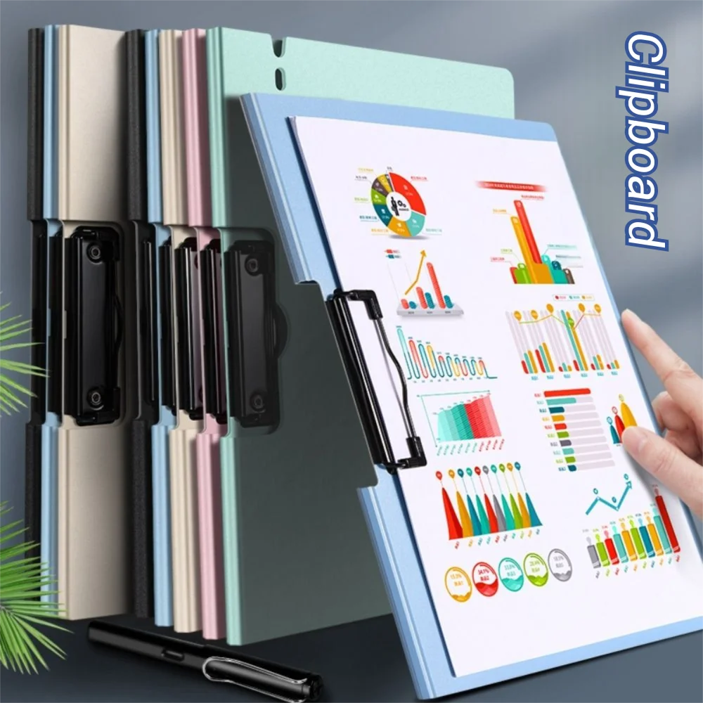 

Portable Multifunction A4 File Folder Thickened Waterproof Clipboard Writing Pad School Office