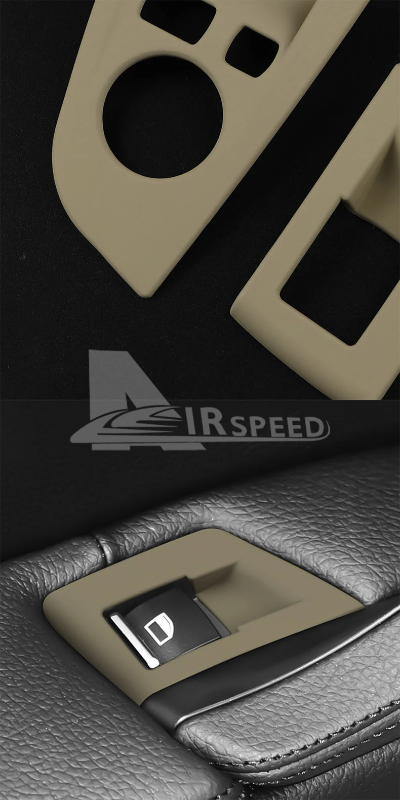 AIRSPEED für BMW F10 F11 520i 523i 525i 528i 530i 5er 2011–2017, hochwertiger ABS-Beifahrertürverkleidungsgriff, LHD RHD – Detail 10