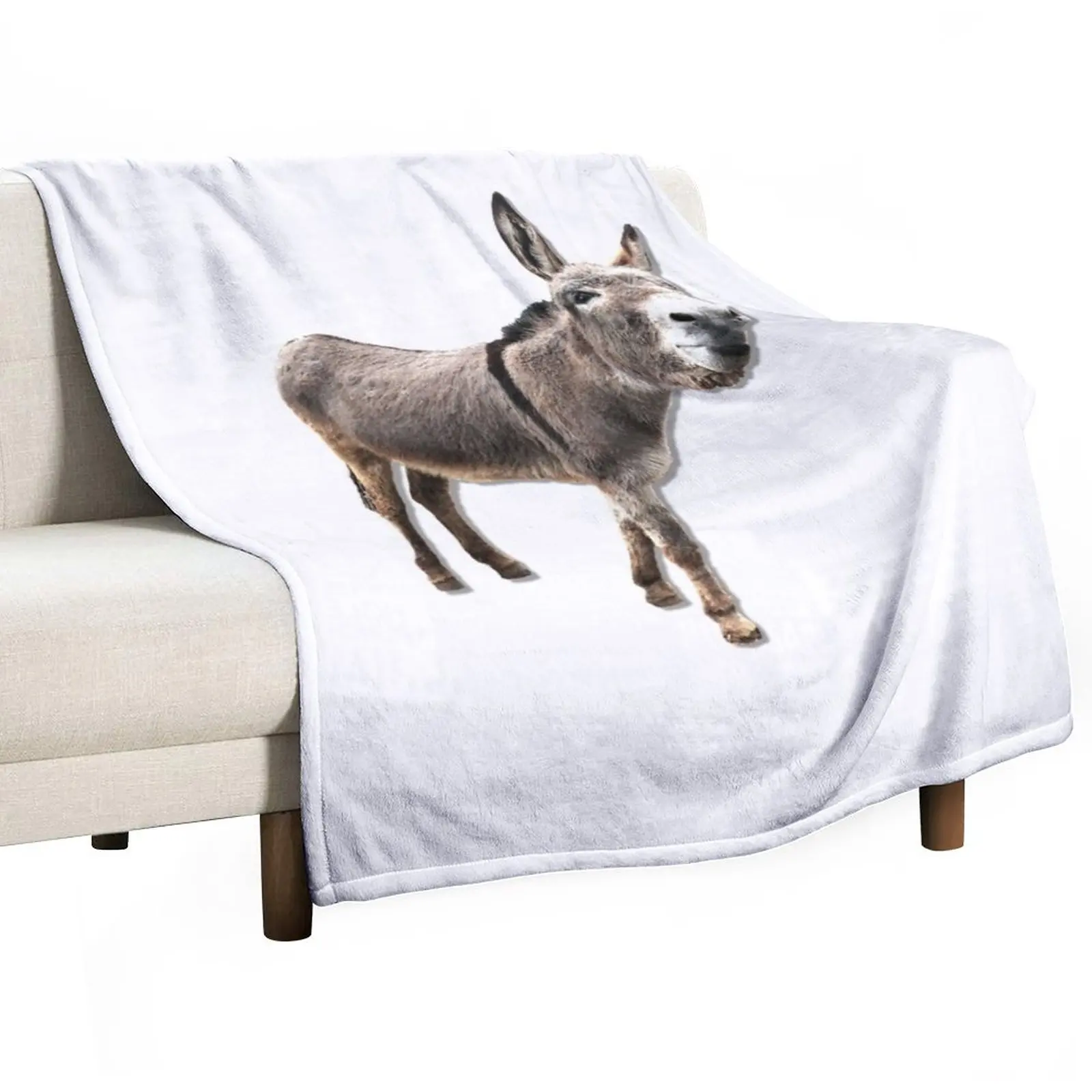 

Sassy Burro/Donkey With Judgmental Face Throw Blanket Baby Blanket Multi-Purpose Sofa Throw Blanket Luxury St Blanket