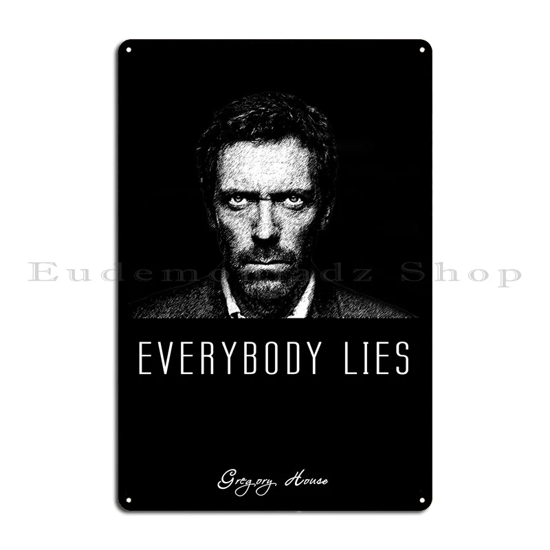 Dr Gregory House Metal Plaque Poster Garage Printing Wall Plaque Custom Wall Decor Tin Sign Poster