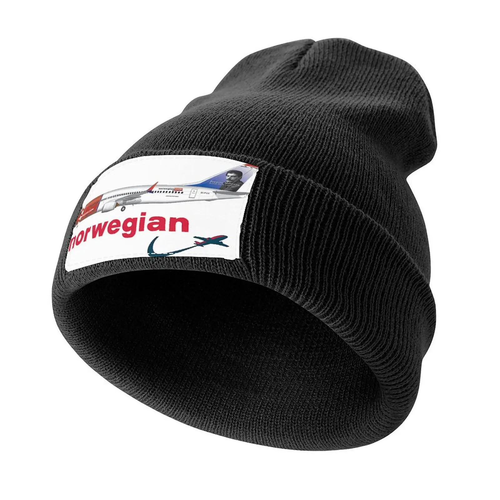 

Norway Airline Design Knitted Cap Streetwear fishing hat birthday Elegant Women's Hats Men's