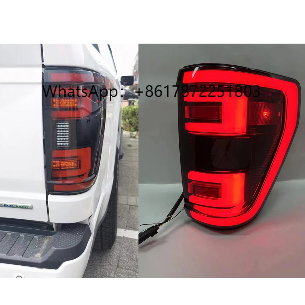 Lanterna traseira LED para F150 2021 2022 Lâmpada traseira traseira para F150 XLT 2021