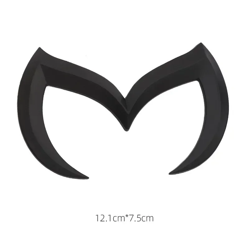 3D Metal Bat Front Hood Badge Rear Trunk Fender Sticker Decals for Mazda 2 3 6 8 Atenza CX-30 CX-50 CX-60 MX-5 CX-3  CX-5 CX-7