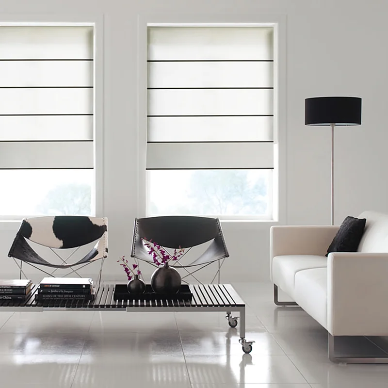 Custom Made Roman Blind Curtain Blackout Roman Blinds Motorized Window Blinds Roman Shades for Windows