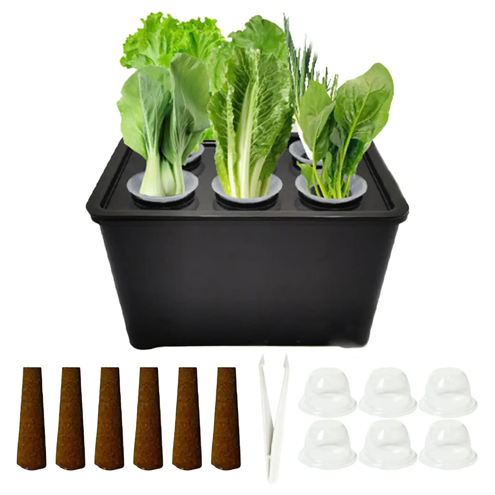 

Seeding Trays 6-Cell Adjustable Humidity Propagator Growing Plant Starter Trays For Flowers Vegetables Indoor Dorm Office