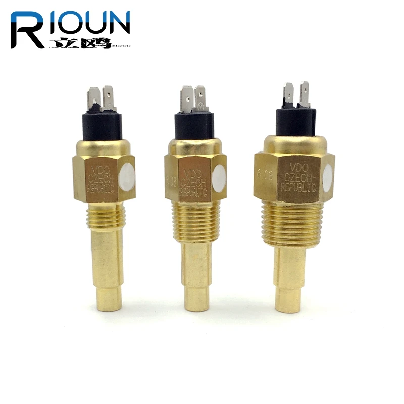 VDO M16 3/8NPT Water Temperature Sensor 16mm/14mm/17mm/21mm Thread Universal Normal Open Water Temperature Sensing Plug Probe