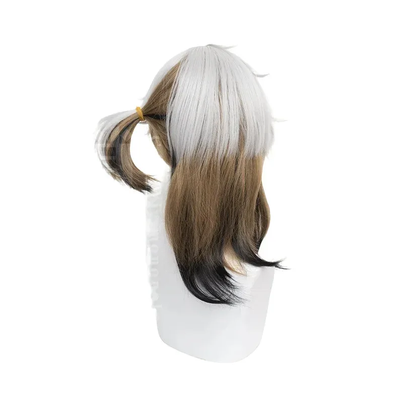 لعبة عكس 1999 الطب جيب كوس شعر مستعار 40 سنتيمتر قصيرة مقاومة للحرارة الاصطناعية الشعر هالوين حفلة أنيمي تأثيري الباروكات غطاء شعر مستعار