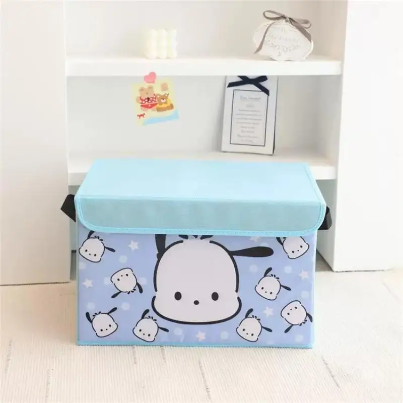 Kawaii Sanrio Kuromi Keroppi Pom Purin Składane pudełko do przechowywania Dziewczyna Kreskówka Zabawka Odzież Duża pojemność Przechowywanie Prezent festiwalowy