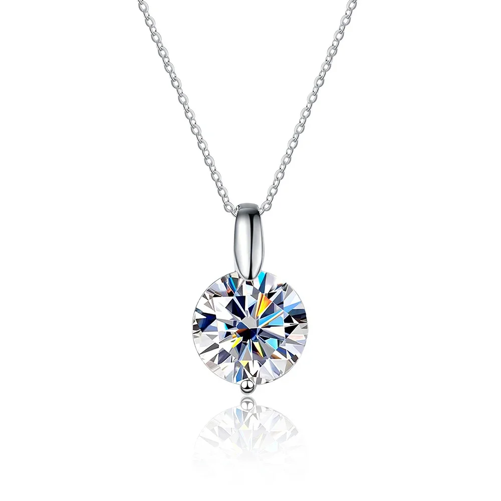 FCGJHW D VVS1 Moissanite Necklace Diamond Pan...