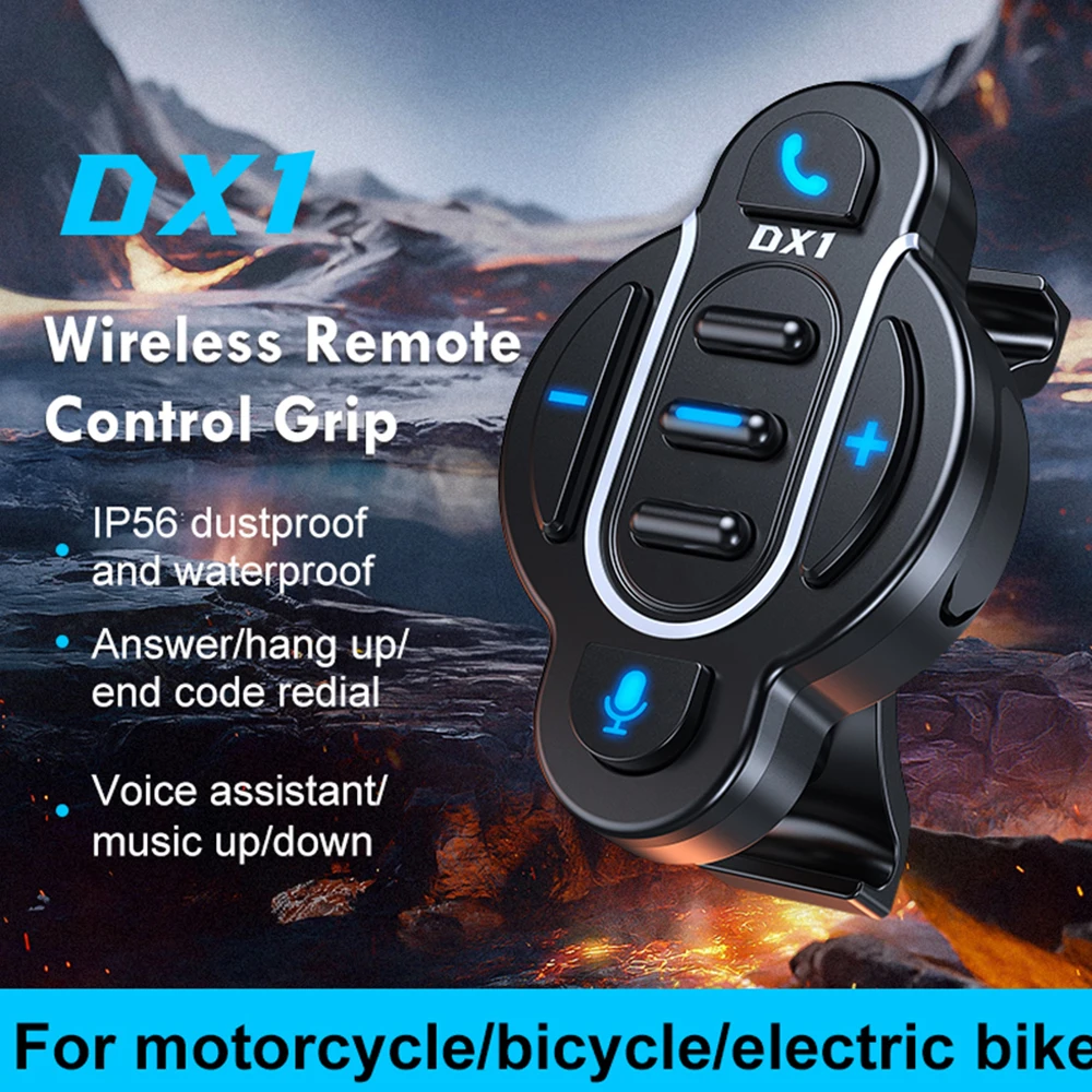 New Wireless Remote Control Bluetooth 5.4 Smart Media Controller Waterproof for Helmet Earphone Motorcycle Bike Handlebar