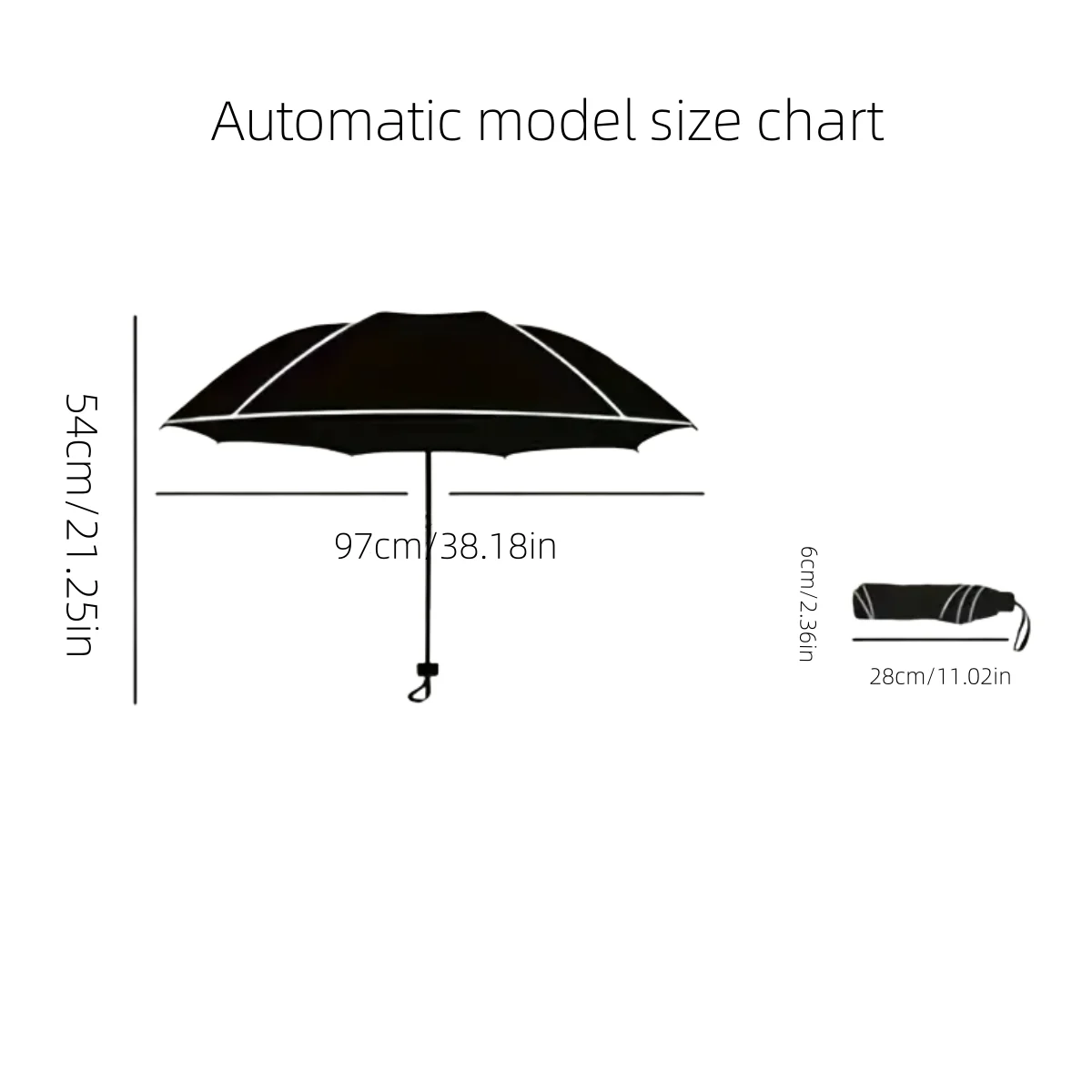 Romantic Poetry Manual Folding Umbrella, Transparent Sunny Umbrella