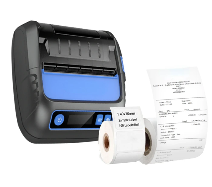 MHT-P80F handheld bluetooth printer with 2 printing modes portable 4 inch mobile thermal printer for mobile phone