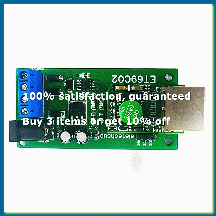ET69C02 Ethernet Network IP RJ45 to RS485 Bus Converter for Modbus RTU Master Slave Client Server MQTT PLC-WDL