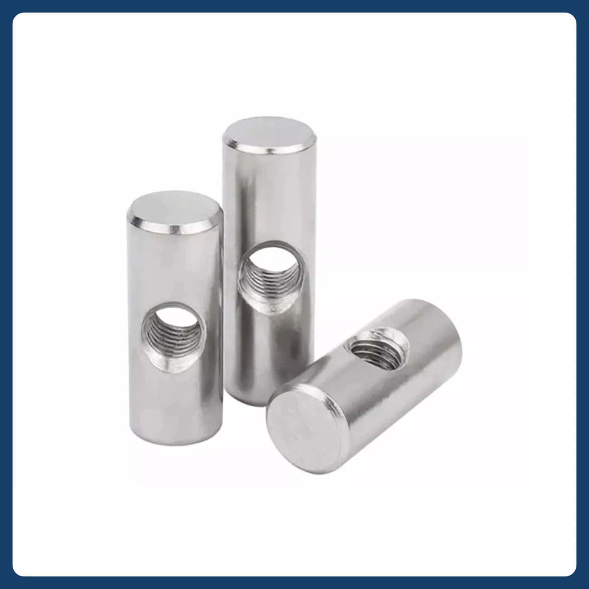 

304 Stainless Steel Cylindrical Pin With Transverse Hole Pre Embedded Connection Letter Hammer Nut Embedded Nut M4M5M6