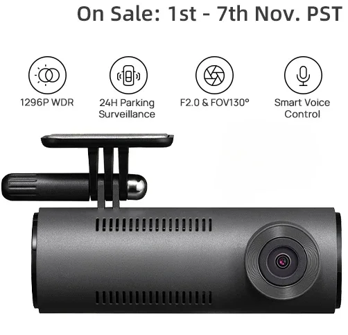 

Dash Cam M310 Car Camera 1296P Night Vision M300 Car DVR Recorder 24H Parking Mode WIFI & App Control Voice Control