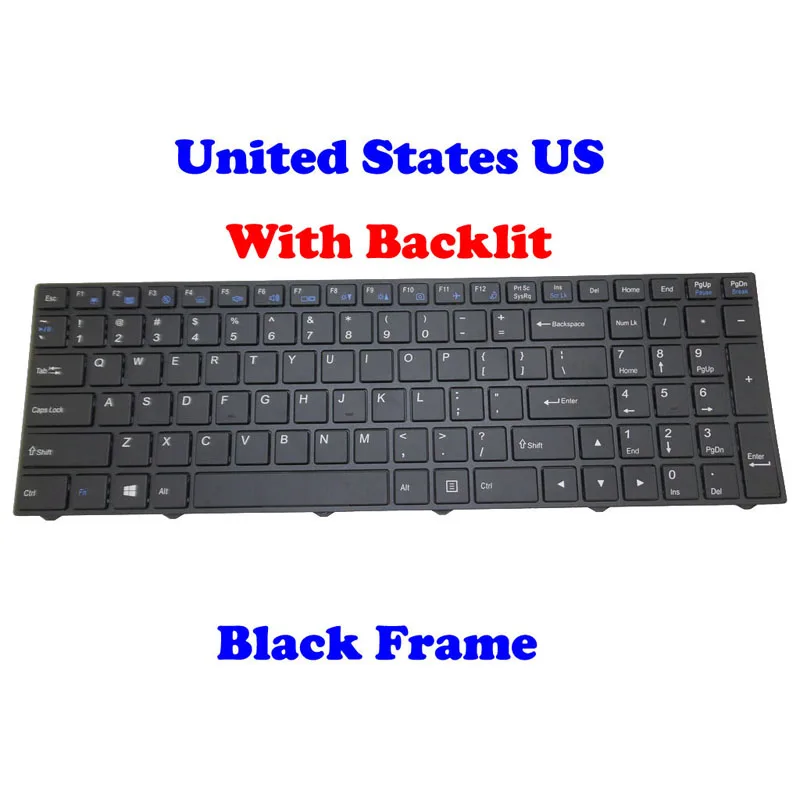 

RU JP UK US LA SL EST Backlit Keyboard For Gigabyte Q35 Japanese Russian English Slovenian United Kingdom Estonia Black Frame