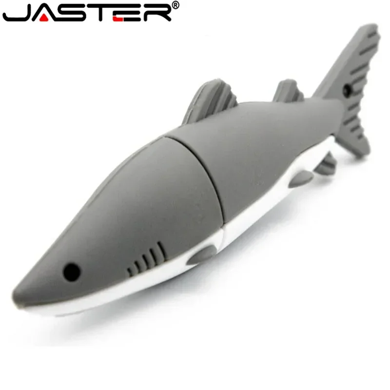 Shark USB Flash Drive Real Capacity Pen Drive Novelty Cartoon Memory Stick Cool Style U Disk 64GB 32GB 16GB 8GB 4GB Pendrive