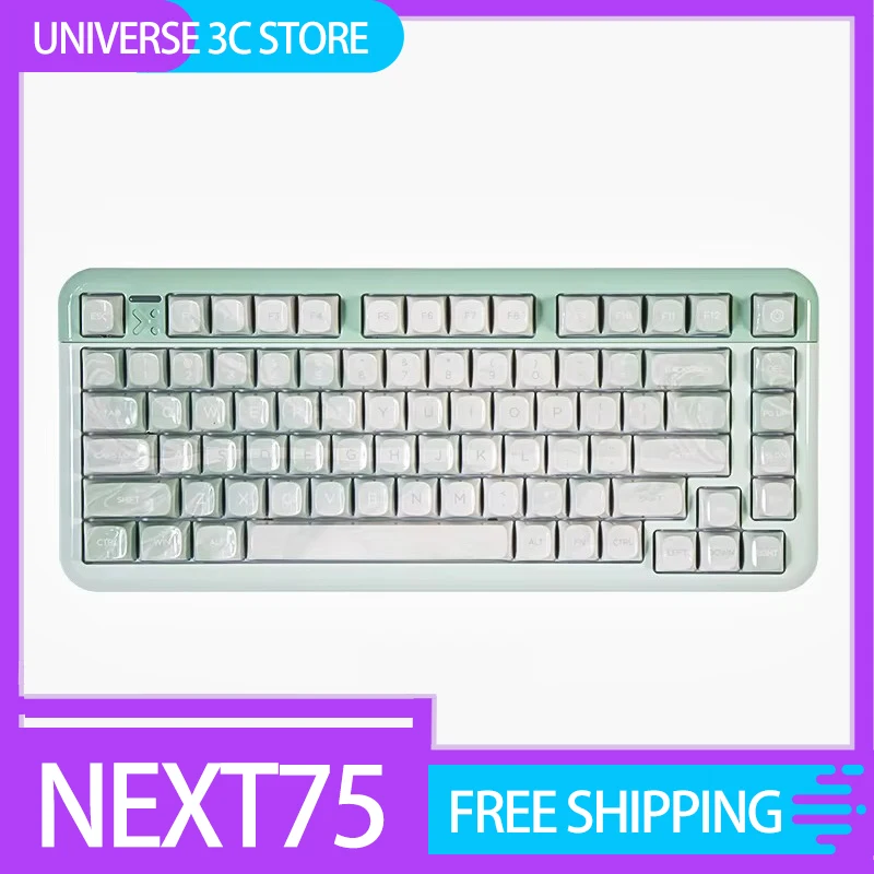 Coolkiller Next75 Gaming Keyboard Magnetic Axis Aluminium Alloy Three Mode Customized Mechanical Keyboard Rgb For Computer