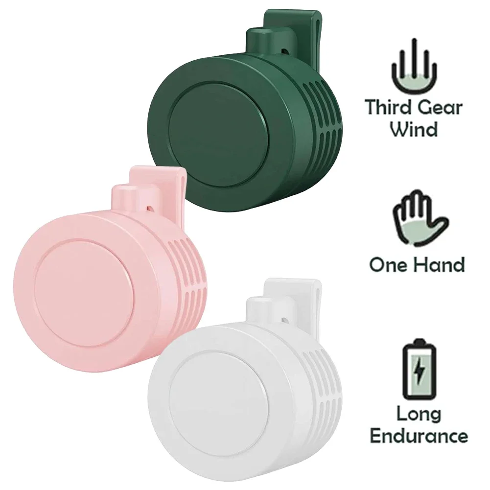 

Поясной вентилятор 3-скоростной мини-вентилятор с зажимом для талии Перезаряжаемый персональный вентилятор для путешествий на открытом воздухе в помещении