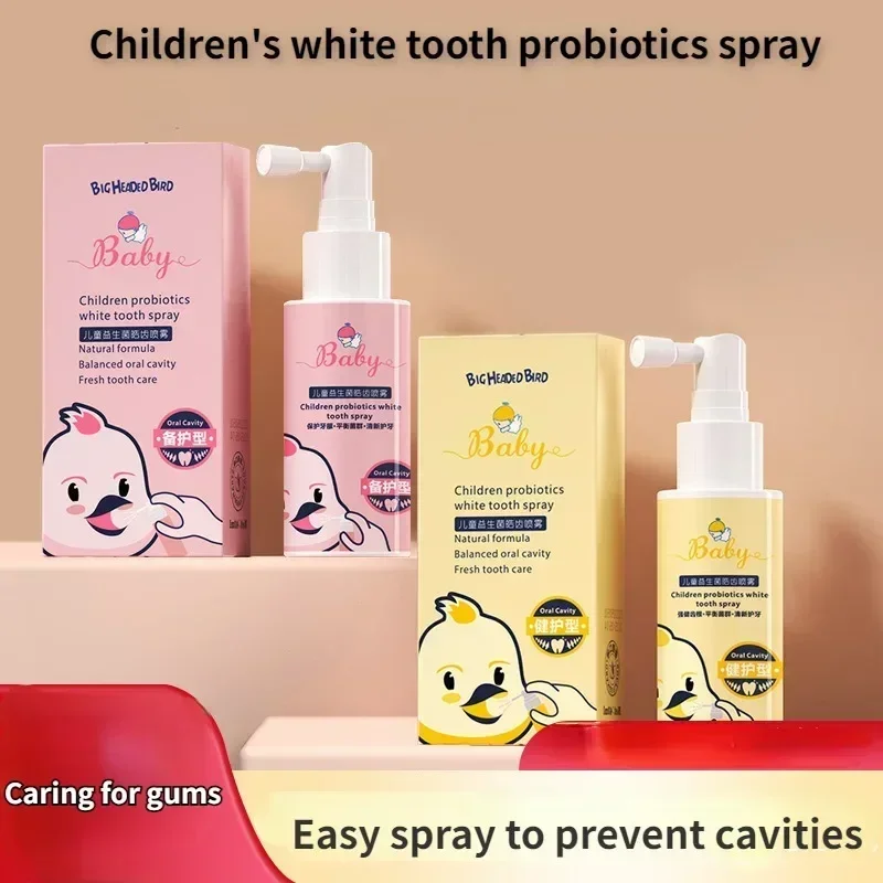 

Fruit Flavor Oral Cleaning Spray Mouth Sprays Freshener Probiotics Strengthen Teeth Mothproof Remove Bad Breath Baby Dental Care