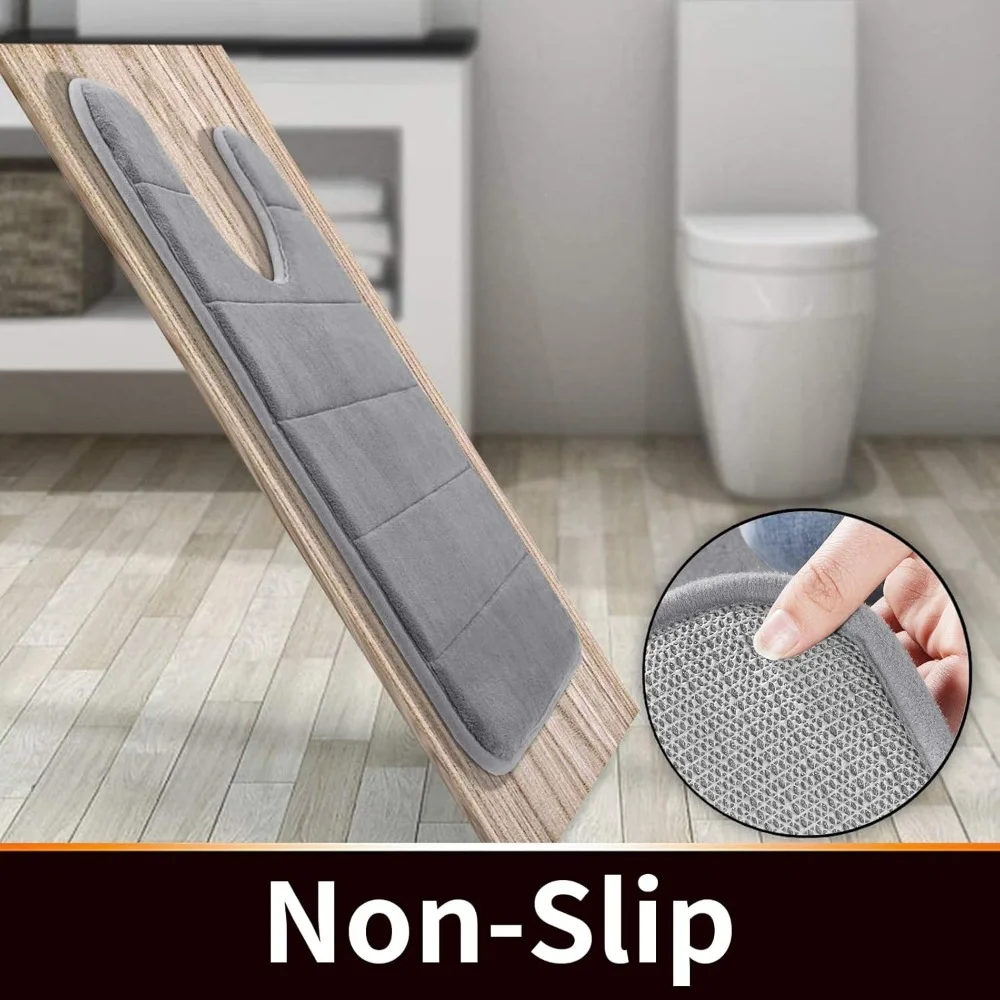 Fußmatte für Boden, Dusche, Küche, Zimmer, Toilette, Bodenmatte, Badezimmerteppich-Set, Memory-Schaum, weiche Fußmatte, saugfähig, trocken, schnell, rutschfest