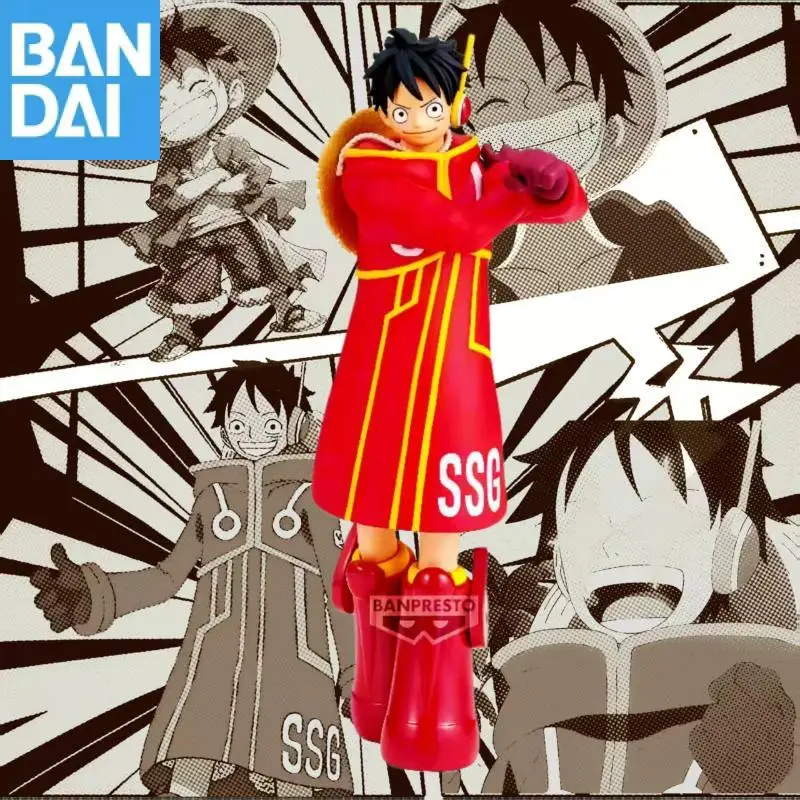 

Bandai Original Banpresto ONE PIECE THE SHUKKO Monkey D Luffy PVCNew and unopened Anime Action Figure Model Collectible Toy Gift