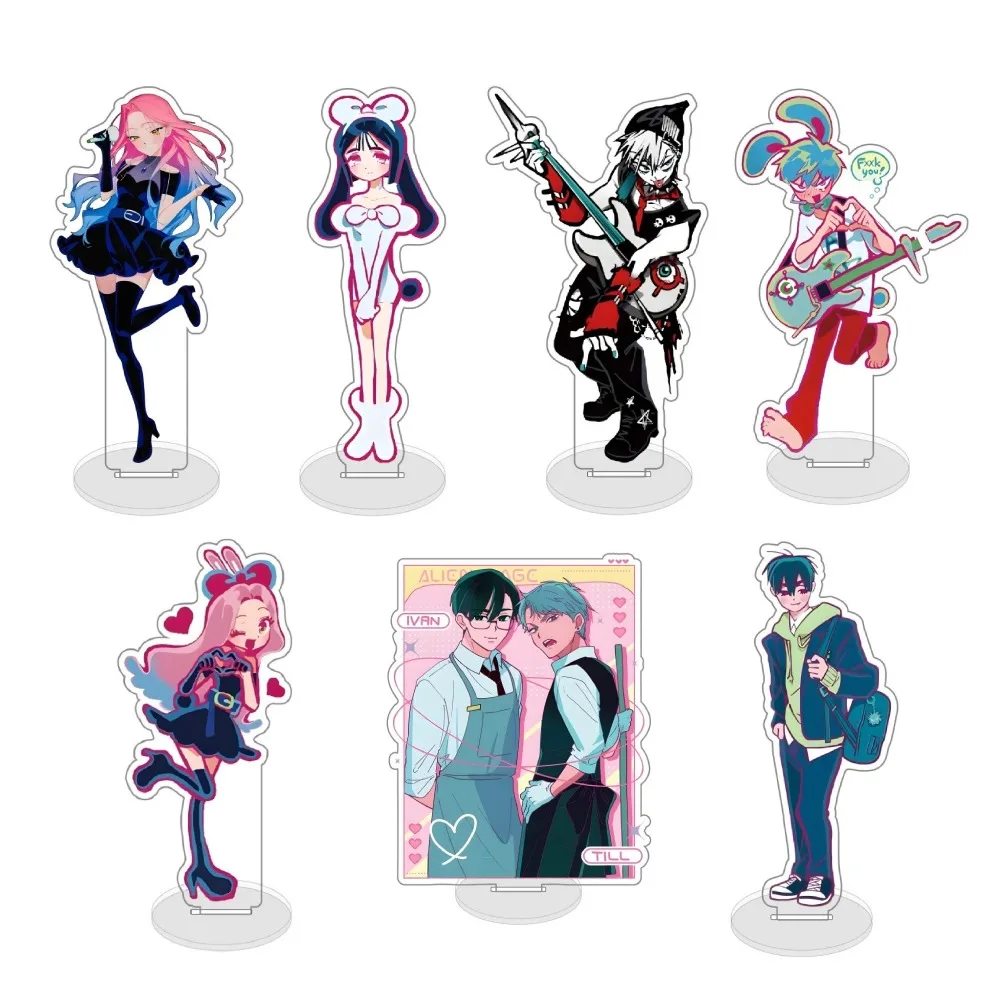 

Diy Alien Stage Till Transparent Acrylic Stand Model Anime Peripheral Creative Campus Cartoon Cute Desk Decor Birthday Gifts