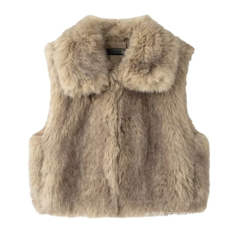 2025 Gilet in pelliccia artificiale con temperamento moda autunno e inverno