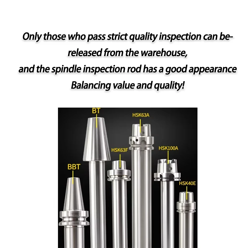 CNC BT30 BT40 BT50 Inspection Rod SK40 SK50 HSK63A HSK63F HSK100A Spindle Test Rod 7:24 Taper Spindle Tool Holder Turning Tool