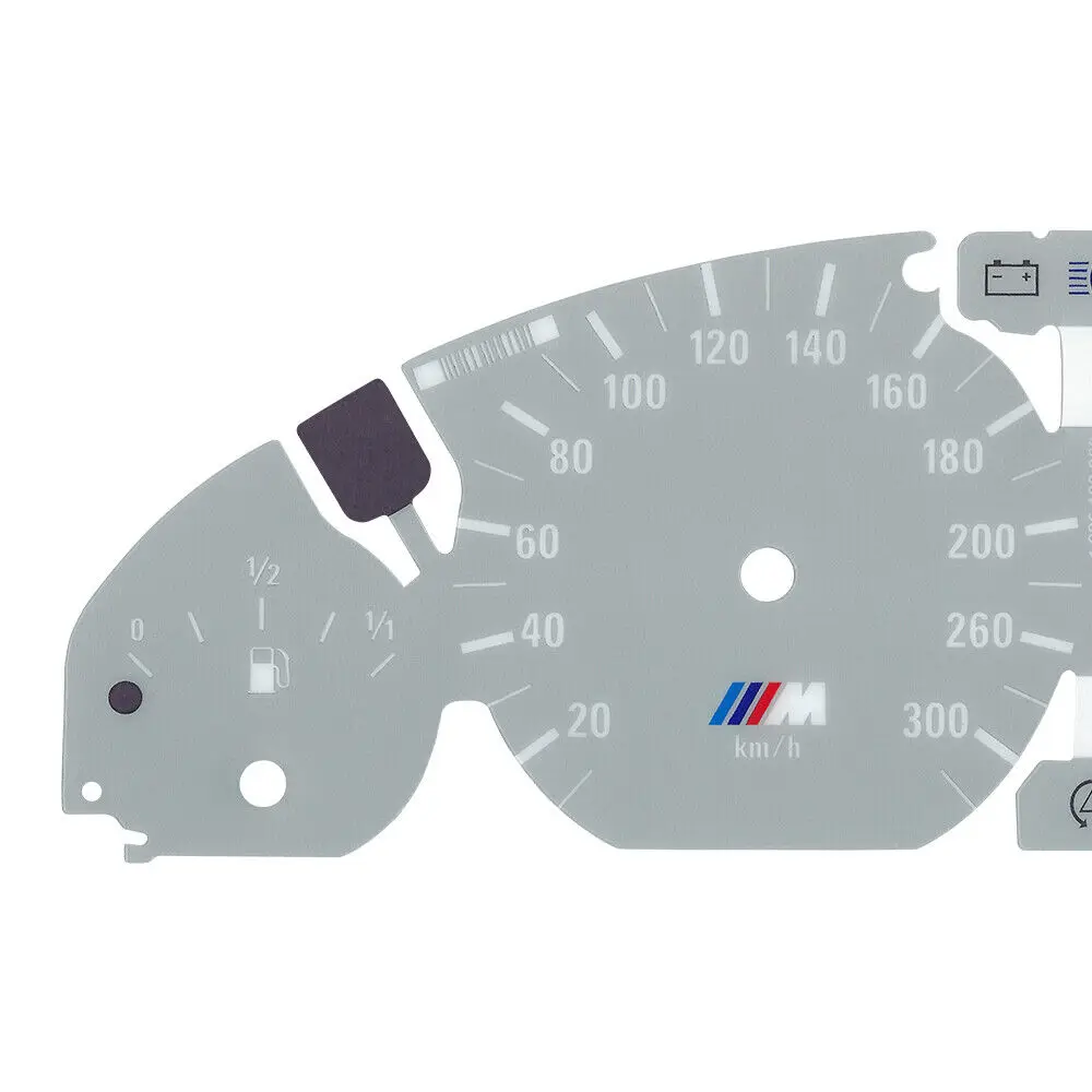 มาตรวัดใบหน้าสำหรับ BMW E46 325Ci 323Ci 330ci 328Ci 3M 300กม./ชม. สีเทา