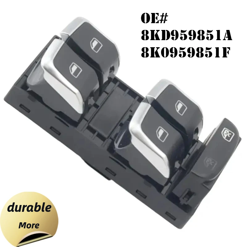 Strange Electric Master Power Window Control Switch Button For A4 S4 A5 S5 Q5 B8 Allroad 8KD959851A 8K0959851F