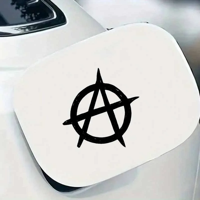 

1Pc Anarchist Symbol Vinyl Sticker, Graffiti Art Decal for Car Window, Body, Door, Trunk & Motorcycle, Scratch Cover