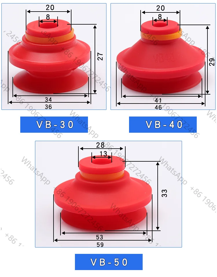 Manipulator Accessories Sucker VB10 20 30 40 50 Custom Vacuum Suction Cup Chuck Pad