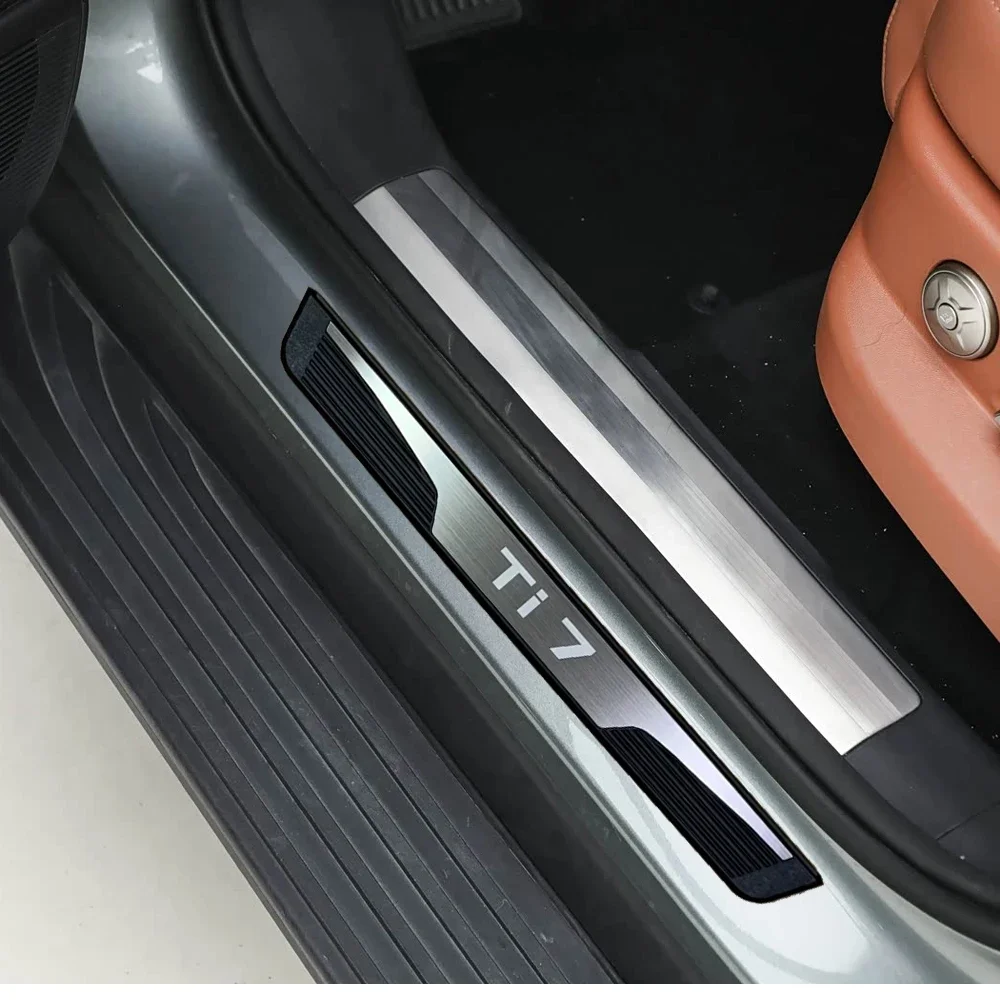 For BYD Ti7 2025 2026 Door Sill Cover Trim Protection Car Accessorie Auto Threshold Styling Exterior Pedal Stickers