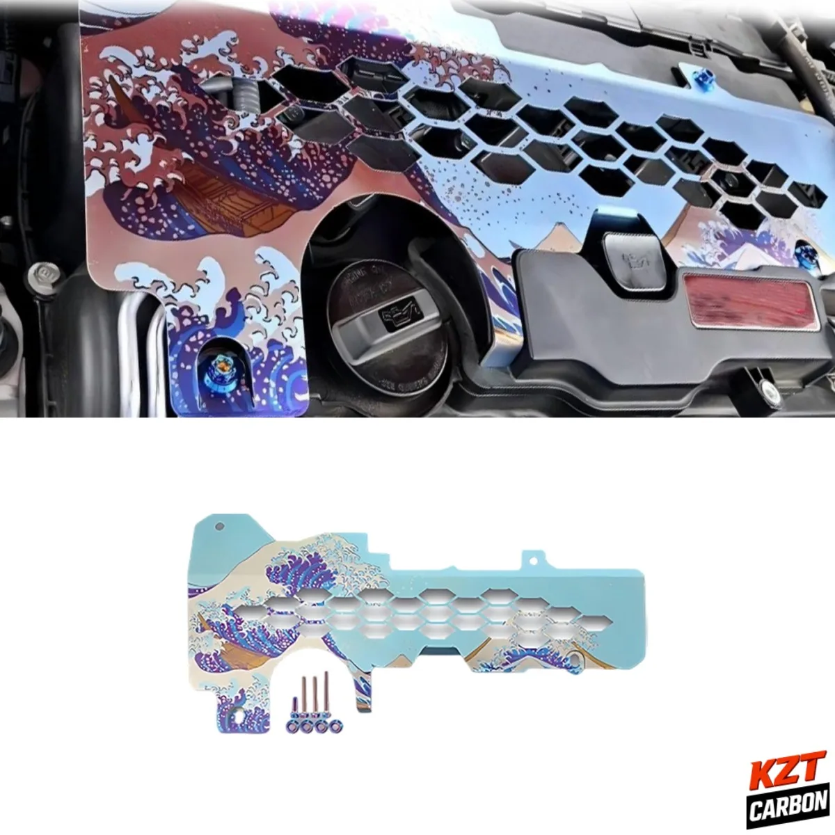 For Honda Civic Type R FL5 Hatchback 2023-24 Titanium KZB Engine Plug Cover