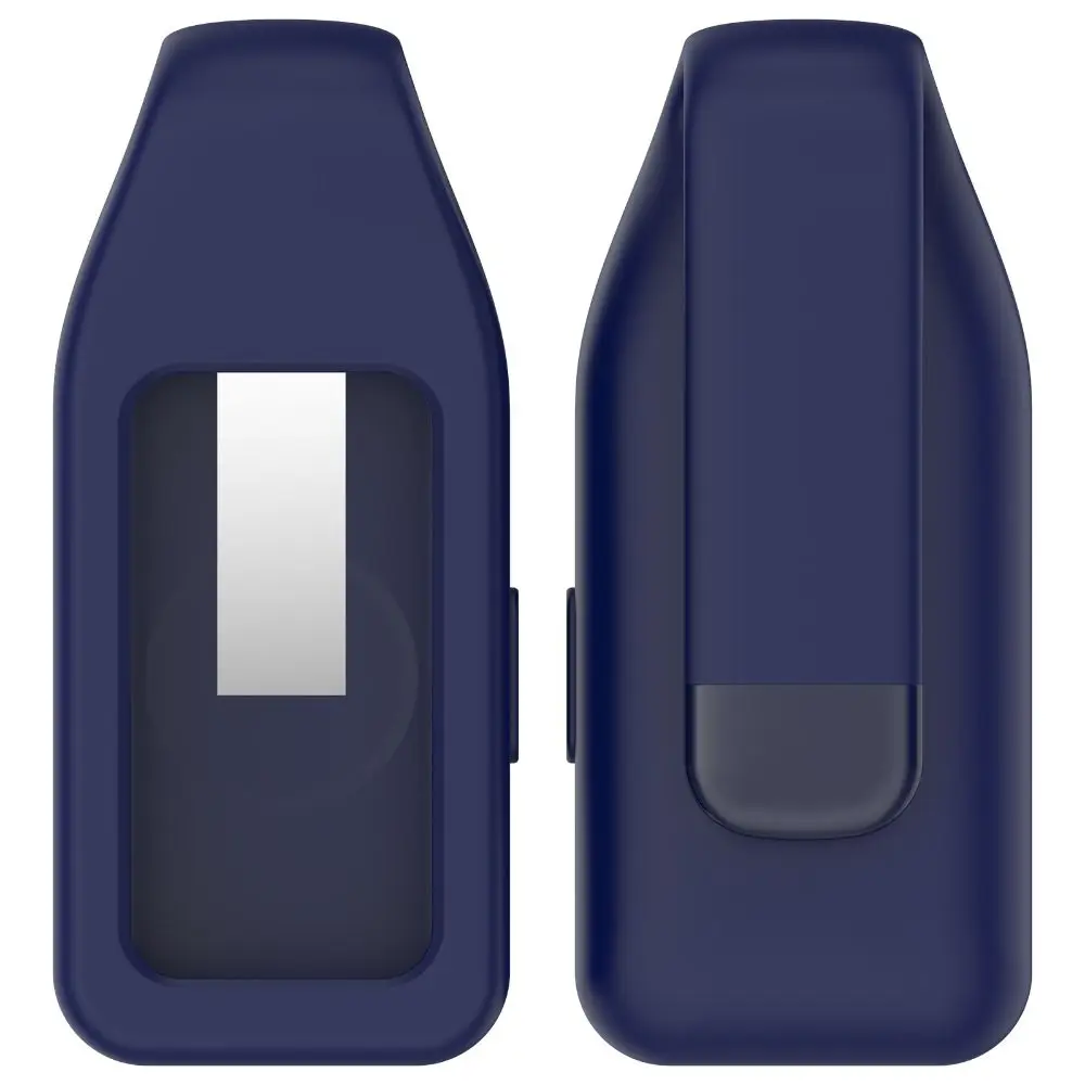 Steel Clip Silicone Case Replacement Anti-Scratch Watch Clip Protector Soft Anti-lost Protective Sleeve for Huawei Band 10 9 8