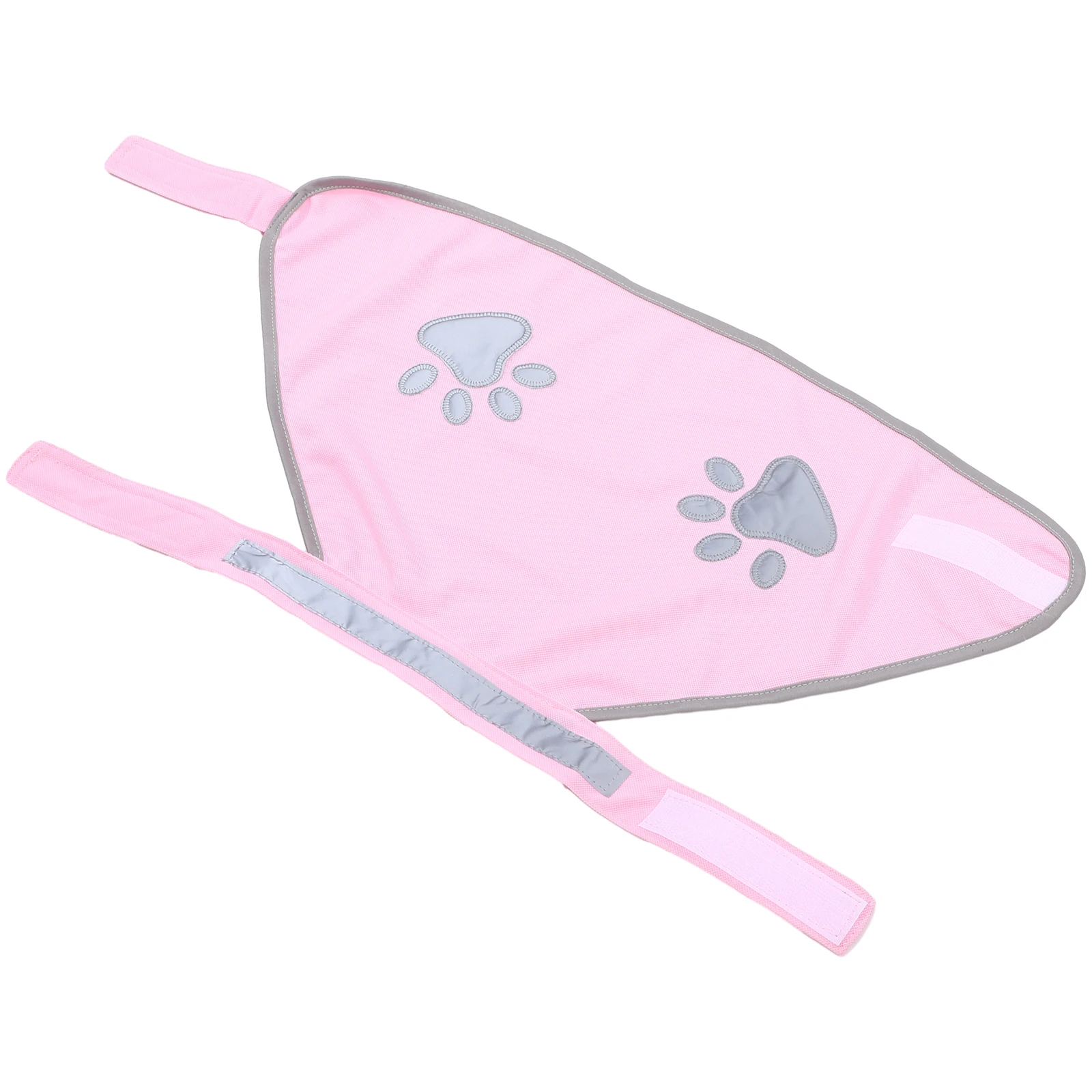 

Pet Safety Vest Reflective Dog Paw Print Fluorescent Pink M Size Cooling Warm Small Medium Hunting Training Outdoor Gear