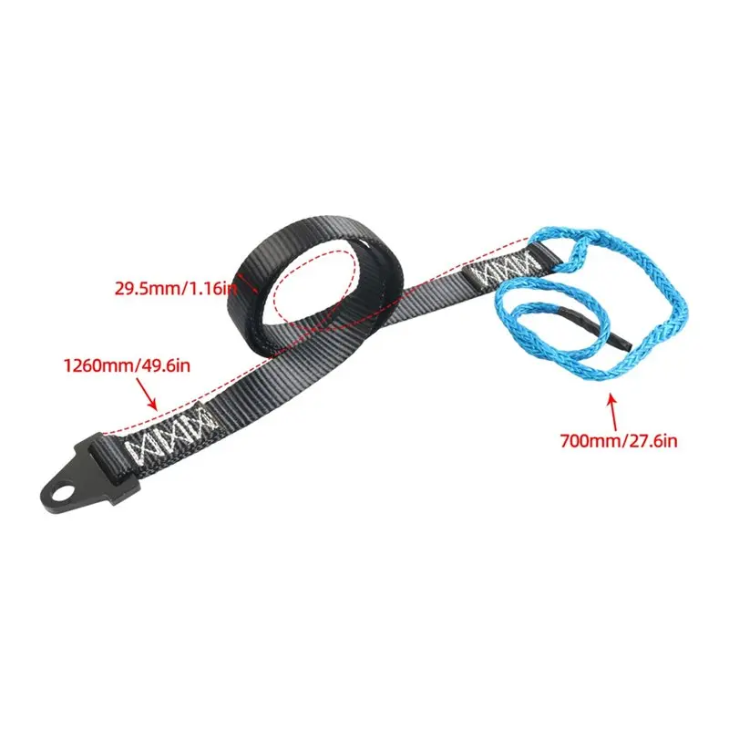 A11M-Snow Plow Winch Strap 64 Inch 106100 4400 Pounds Tensile Strength For ATV UTV Snowplow Accessories