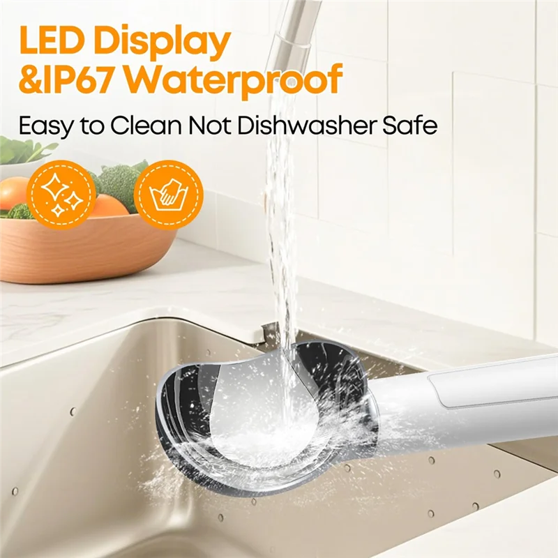 Heated Ice Cream Scoop-Electric Scooper For Hard Ice Cream And Desserts,Handheld Heating Up To 158°F, With LED Display