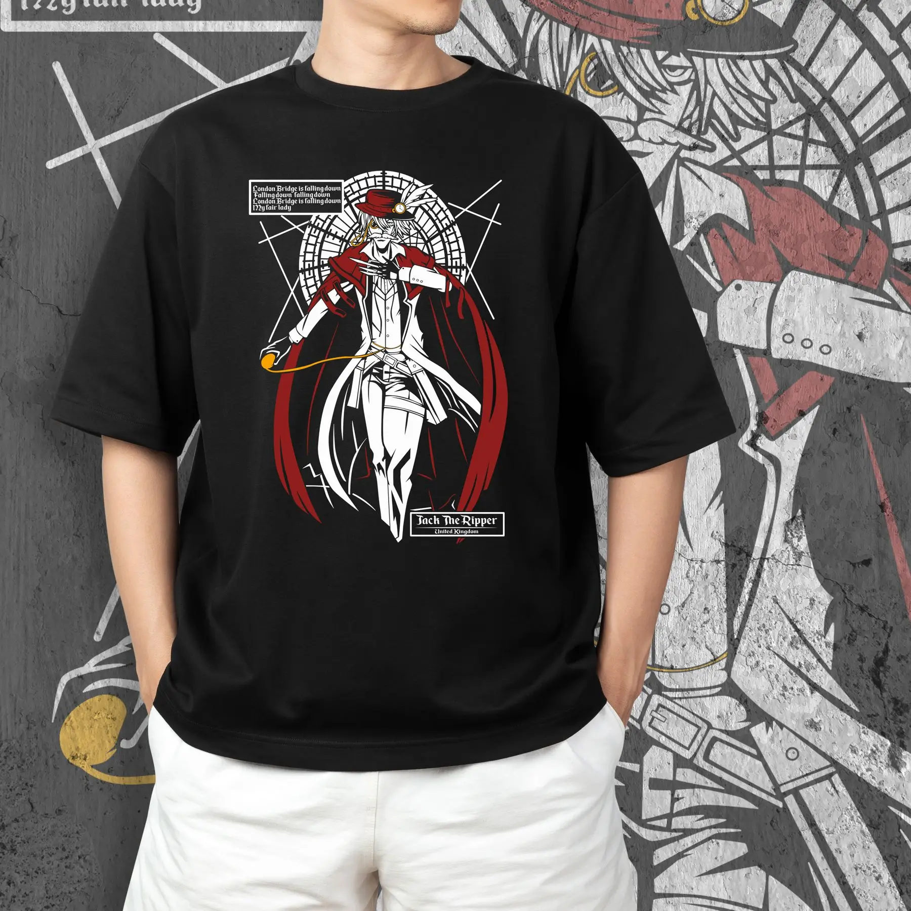 T-shirt with Record of ragnarok print - Jack Ripper