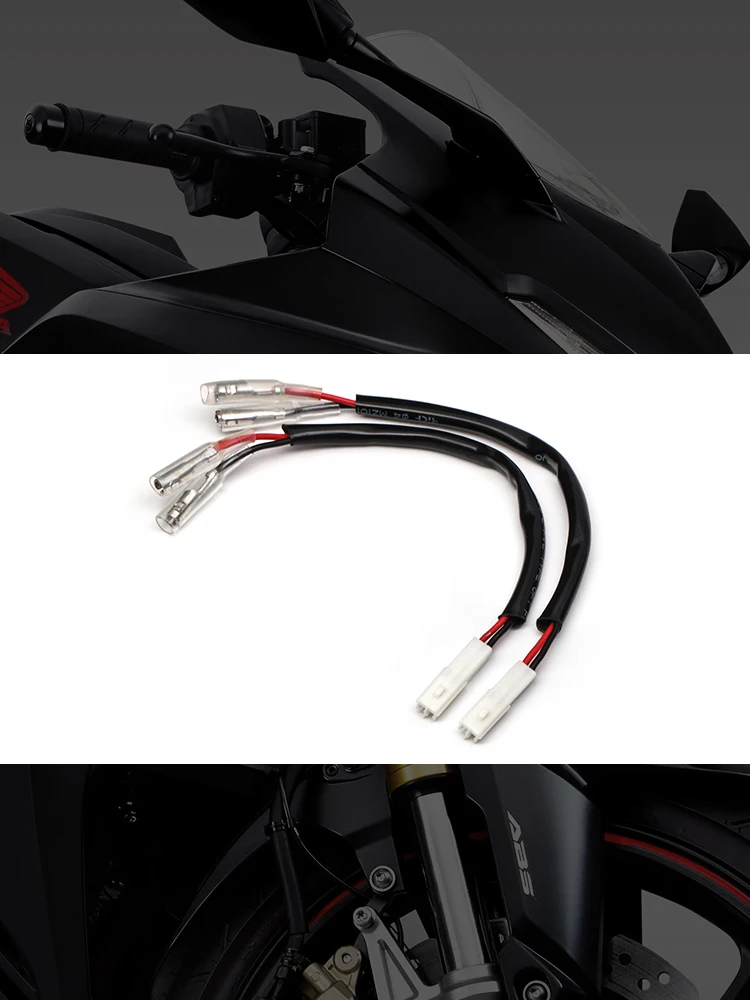 

2 Wires Motorcycle Turn Signal Connectors Plug Indicator Wiring Adapter For Honda Cbr600rr Cbr1000rr Cb650f Nc700 Nc750 Vt750