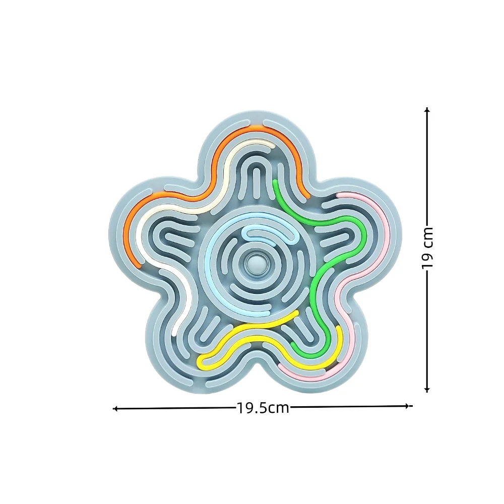 Доска для сенсорной активности в форме цветка, снятие стресса, 18 струн, стандартные игрушки, силиконовые сенсорные продукты для аутизма, СДВГ